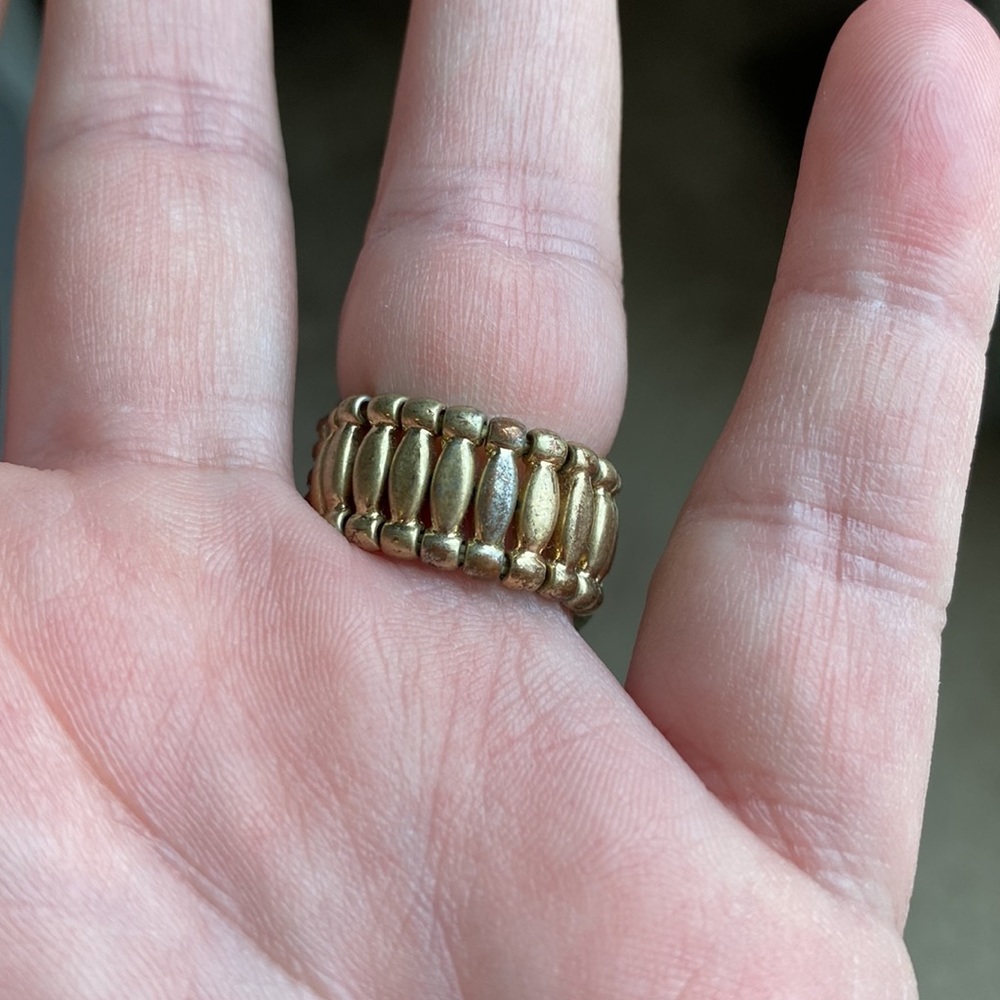 Turquoise stretchy ring - Picture 2 of 3